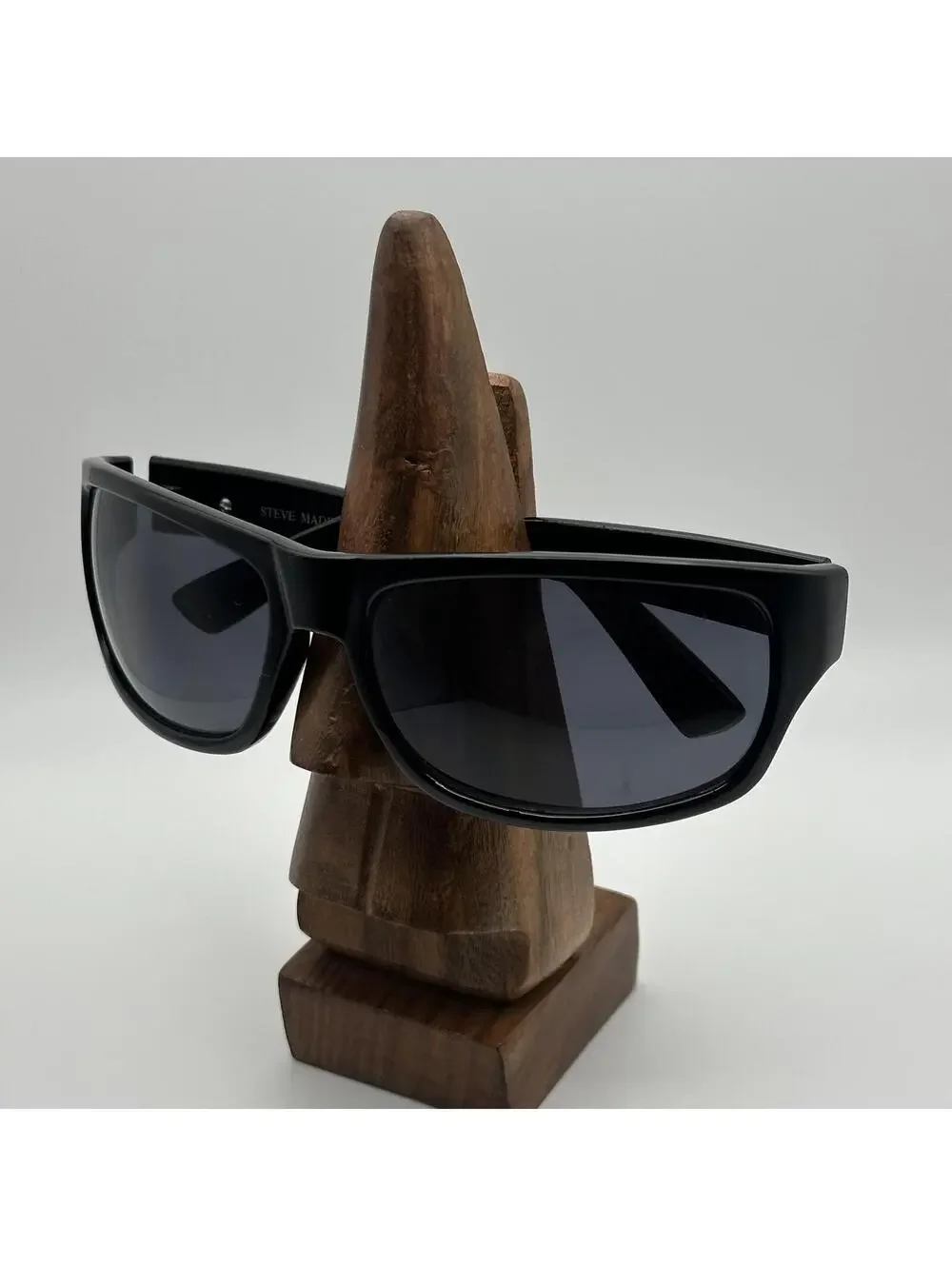 Steve Madden Black Wraparound Sunglasses